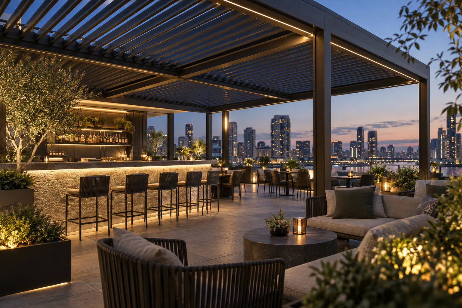 Premium Large-Span Pergola